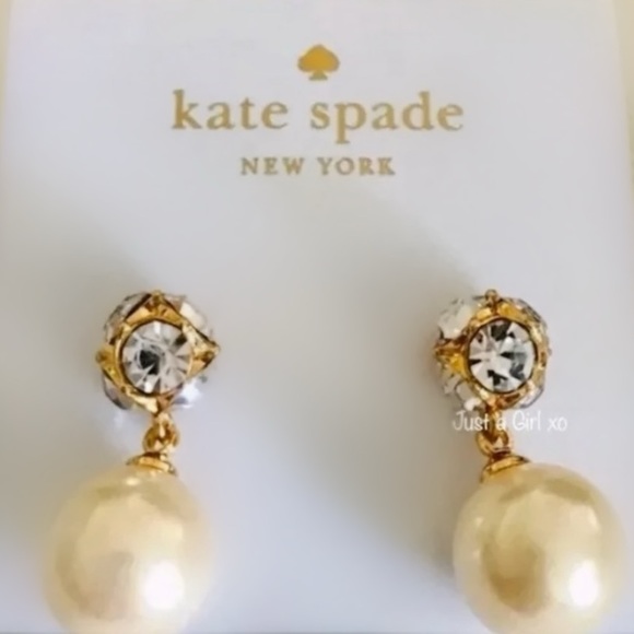 $68 Kate Spade Marmalade Pearl Drop Earrings - Picture 6 of 9